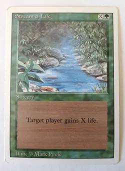 MTG MAGIC 1994 - STREAM OF LIFE - SORCERY - REVISED EDITION - ENG - Image 1