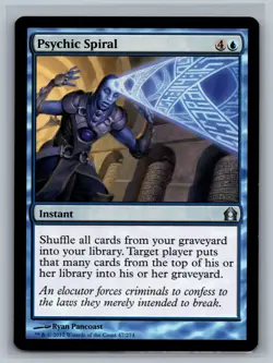 Magic The Gathering Return to Ravnica Psychic Spiral #47/274 MTG TCG CCG - Image 1