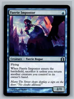 Magic The Gathering Return to Ravnica Faerie Impostor #39/274 MTG TCG CCG - Image 1