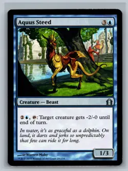 Magic The Gathering Return to Ravnica Aquus Steed #29/274 MTG TCG CCG - Image 1