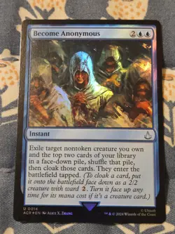 Become Anonymous FOIL (14/315) Assassin's Creed MTG Magic - Image 1
