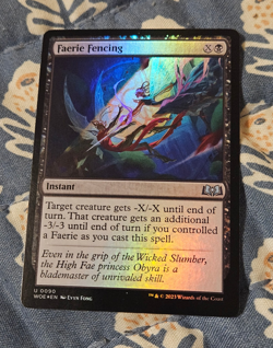 Faerie Fencing FOIL (90/515) Wilds of Eldraine MTG Magic - Image 1