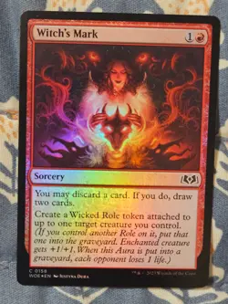 Witch's Mark FOIL (158) Wilds of Eldraine WOE MTG Magic - Image 2