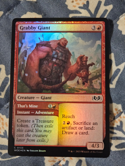 Grabby Giant FOIL Wilds of Eldraine MTG Magic - Image 1