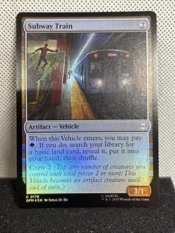 MTG - Subway Train (Foil) - Marvel's Spider-Man NM/M Condition - Image 1