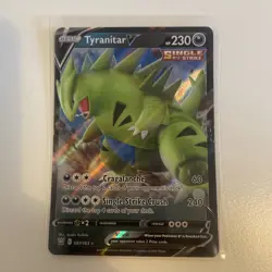 Pokemon Card Tyranitar V 097/163 Battle Styles Half Art Ultra Rare NM - Image 1