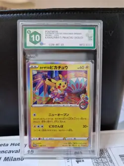 Pokemon Pikachu Kanazawa 144/S-P Jap GRAAD 10 pokemon center - Image 1
