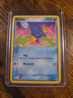 Pokemon TCG - Mudkip 58/100 EX Crystal Guardians Common Card - LP/NM - Image 1
