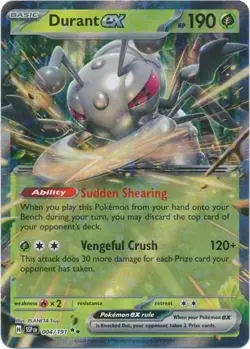 Pokemon Durant ex 004/191 Surging Sparks Double Rare Holo English - Image 1