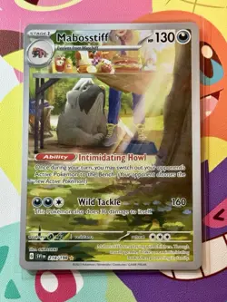TCG Pokemon English IR Mabosstiff 218/198 SV01: Scarlet & Violet Base Set Holo - Image 1