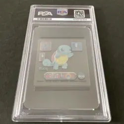 Pokemon Card Amada Sticker Retsuden Super DX Squirtle Clear PSA10 - Image 2