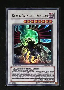 LP Black-Winged Dragon - TSHD-EN040 - Ultra Rare - 1st Edition - Yugioh - Image 1