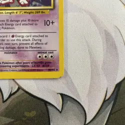 Pokemon Mewtwo 10/102 Base Set Holo Rare WOTC Pokemon Card | LP - Image 4
