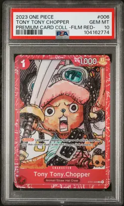 2023 ONE PIECE PREM CARD COLL -ONE PIECE FILM RED- #006 TONY TONY CHOPPER PSA 10 - Image 1