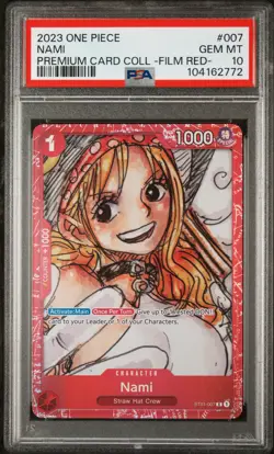2023 ONE PIECE PREMIUM CARD COLL -ONE PIECE FILM RED- #007 NAMI PSA 10 - Image 1