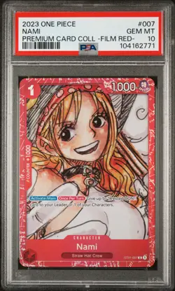 2023 ONE PIECE PREMIUM CARD COLL -ONE PIECE FILM RED- #007 NAMI PSA 10 - Image 1