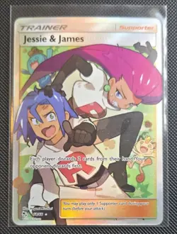 Pokemon TCG Jesse And James Full Art Trainer Card 68/68 Hidden Fates Mint/ NM+ - Image 1