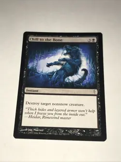 Magic the Gathering Chill to the Bone Card - Image 1