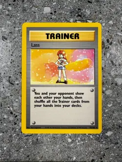 Pokemon TCG Cards Lass 75/102 Base Set Rare LP - Image 1