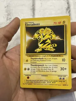 Pokemon Electabuzz 20/102 Base Set Unlimited Rare Vintage Vtg Card WOTC NM - Image 2