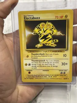 Pokemon Electabuzz 20/102 Base Set Unlimited Rare Vintage Vtg Card WOTC NM - Image 4