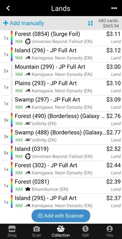 MTG Land Lot - Galaxy, Borderless, Full Art, Retro Frame, JP, Showcase, Surge... - Image 3