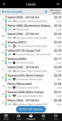 MTG Land Lot - Galaxy, Borderless, Full Art, Retro Frame, JP, Showcase, Surge... - Image 4
