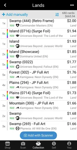 MTG Land Lot - Galaxy, Borderless, Full Art, Retro Frame, JP, Showcase, Surge... - Image 5