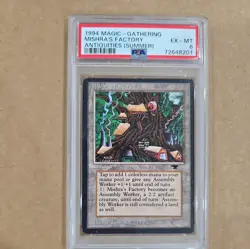 Mishra's Factory (Summer) PSA Graded 6 Antiquities MTG Magic The Gathering - Image 1