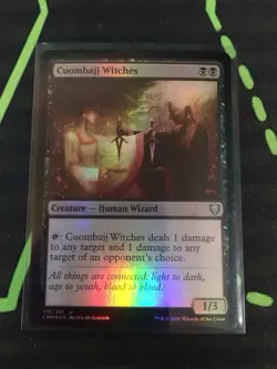 MTG Magic The Gathering Cuombajj Witches Foil CMR Black Wizard Commander - Image 1