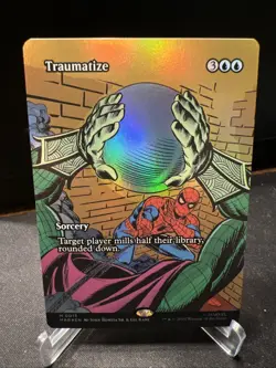 Traumatize (Borderless Foil) Mythic MTG Spider-Man Eternal - Image 1