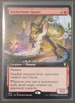 Bothersome Quasit | Extended Art | MTG | CLB | Near Mint | English EN - Image 1
