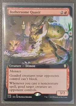 Bothersome Quasit | Extended Art | MTG | CLB | Near Mint | English EN - Image 2