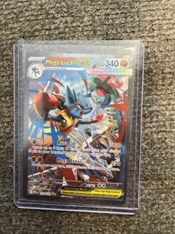 Mega Lucario Ex Special Illustration Rare 179/132 Mega Evolution Pokemon Card NM - Image 1
