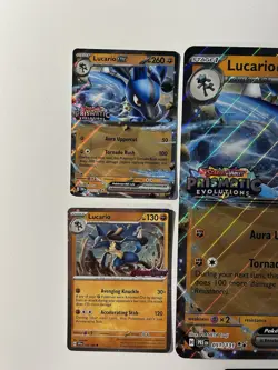Pokemon Stamped Promos Prismatic Evolutions Lucario ex & Tyranitar ex Premium - Image 2