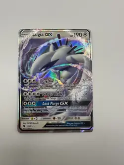 Pokemon Lugia GX 159/214 Sun & Moon Lost Thunder MP Pokemon See Photos - Image 1