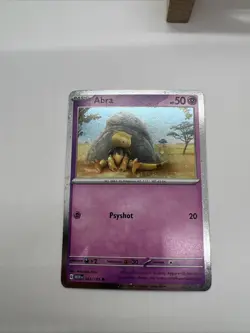 Pokemon 151 Cosmos Holo Swirl Abra 063/165 - Beautiful 1X Holo Swirl! - Image 3