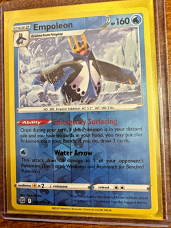 Pokemon TCG Empoleon Sword & Shield: Brilliant Stars 037/172 Reverse Holo Rare - Image 1