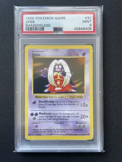 PSA 9 Jynx Base Set Shadowless Pokemon TCG 31/102 - Image 1