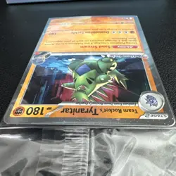 Team Rocket's Tyranitar Destined Rivals 096/182 POKEMON CENTER Stamped & Sealed - Image 3