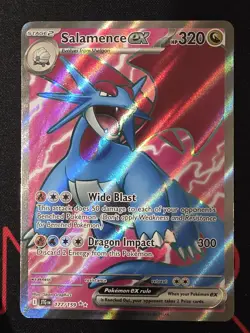 Pokemon TCG: Salamence EX 177/159 Holo Ultra Rare SV09: Journey Together NM - Image 1