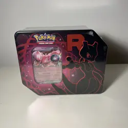 Pokemon TCG Team Rocket Mewtwo Destined Rivals Tin Brand New Factory Sealed - Image 1