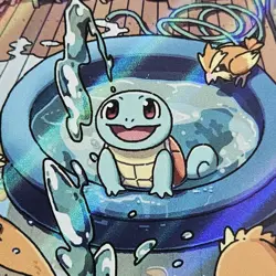 Pokemon TCG Stellar Crown Squirtle Illustration Rare 148/142 Mint Condition - Image 2