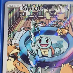 Pokemon TCG Stellar Crown Squirtle Illustration Rare 148/142 Mint Condition - Image 4