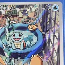 Pokemon TCG Stellar Crown Squirtle Illustration Rare 148/142 Mint Condition - Image 5
