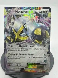 Pokemon TCG Metagross EX (Shiny) XY34 XY Promos DMG - Image 1