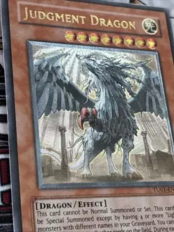 Yugioh Judgment Dragon Ultimate Rare TU01-EN000 MP - Image 2