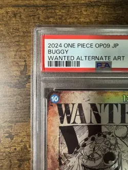 One Piece Card Game Bagi Wanted Poster SP Parallel OP09-051 PSA10 Online Prize - Image 2