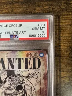 One Piece Card Game Bagi Wanted Poster SP Parallel OP09-051 PSA10 Online Prize - Image 3