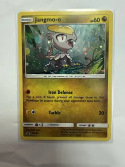 Jangmo-o SM40 Holo Sun & Moon Black Star Promo Pokemon Card Excellent - Image 1
